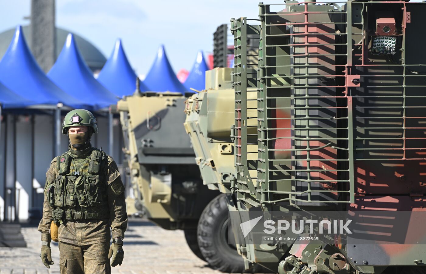 Russia Ukraine Captured Military Equipment Exhibition