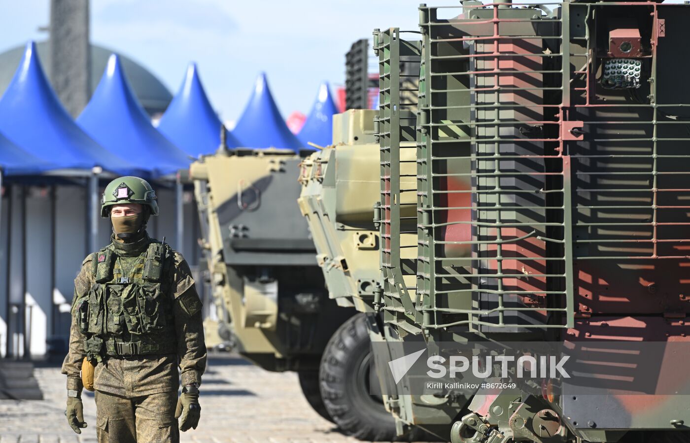 Russia Ukraine Captured Military Equipment Exhibition