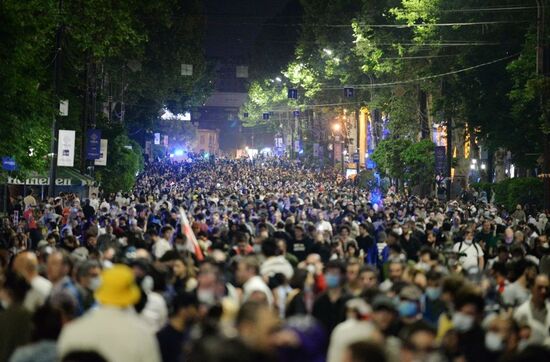 Georgia Foreign Agents Bill Protests