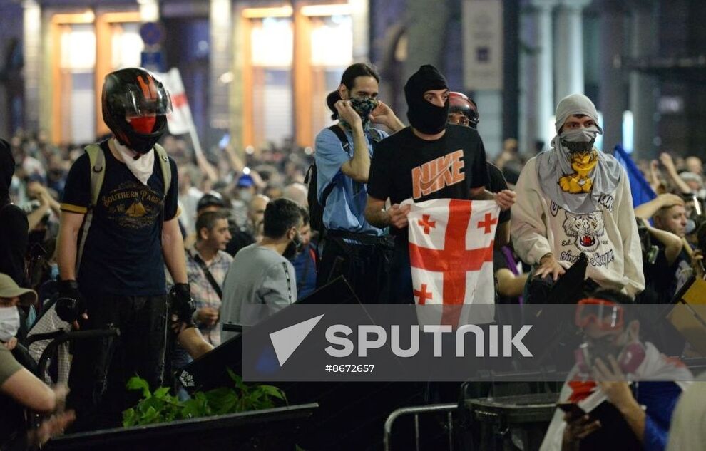 Georgia Foreign Agents Bill Protests