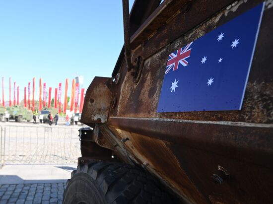 Russia Ukraine Captured Military Equipment Exhibition