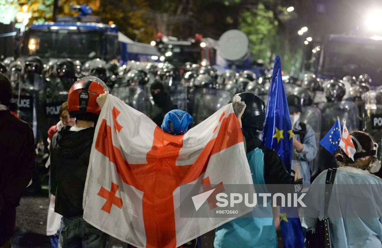 Georgia Foreign Agents Bill Protests