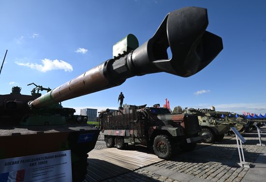 Russia Ukraine Captured Military Equipment Exhibition