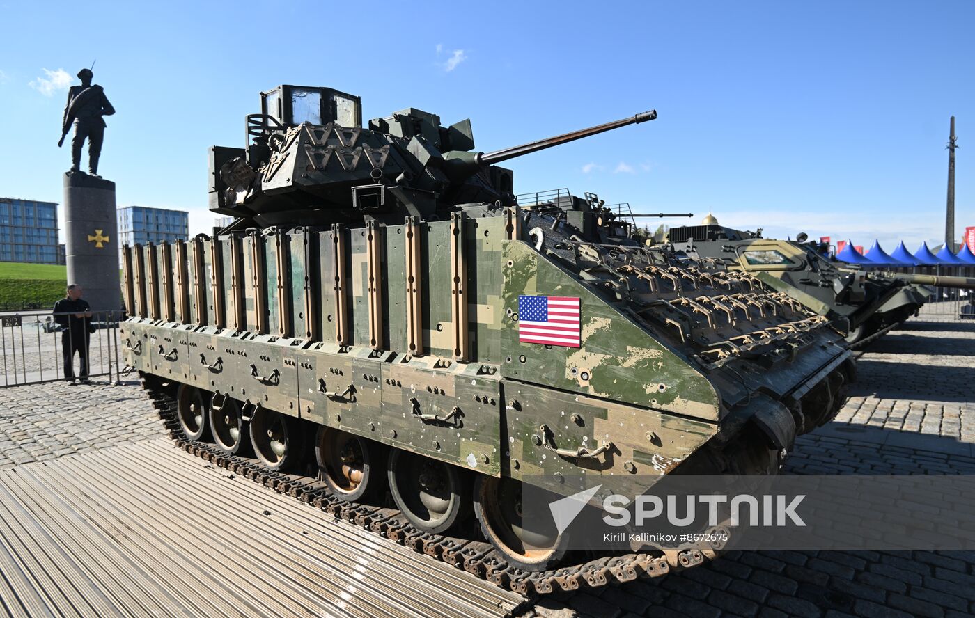 Russia Ukraine Captured Military Equipment Exhibition