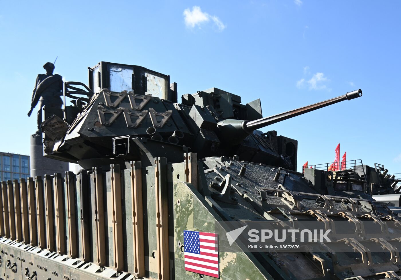 Russia Ukraine Captured Military Equipment Exhibition