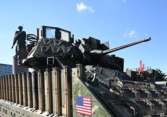 Russia Ukraine Captured Military Equipment Exhibition