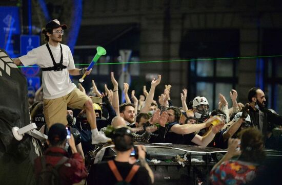 Georgia Foreign Agents Bill Protests