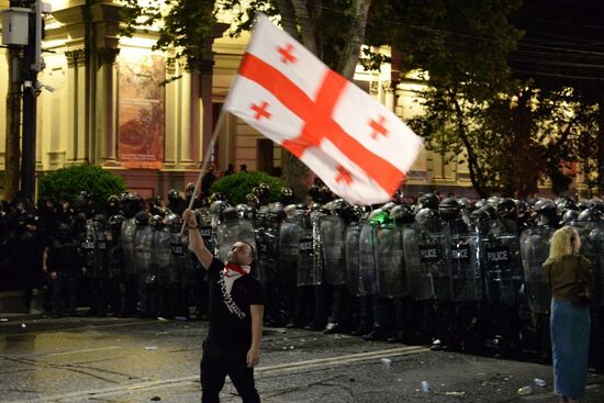 Georgia Foreign Agents Bill Protests