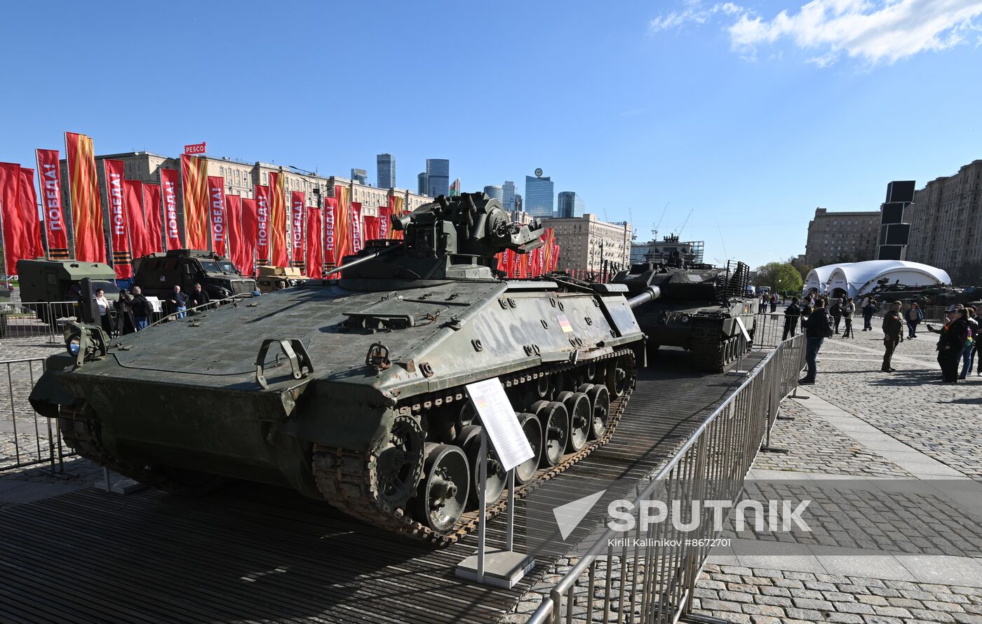 Russia Ukraine Captured Military Equipment Exhibition