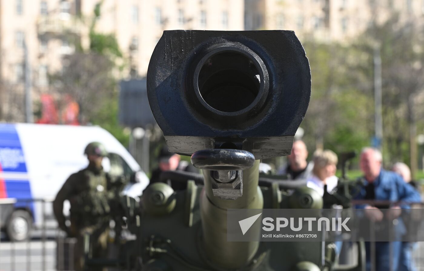 Russia Ukraine Captured Military Equipment Exhibition