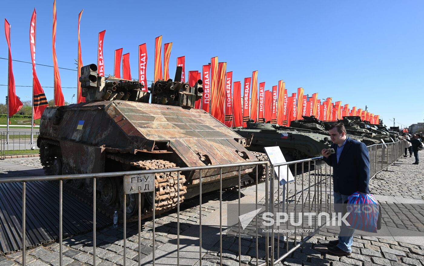 Russia Ukraine Captured Military Equipment Exhibition
