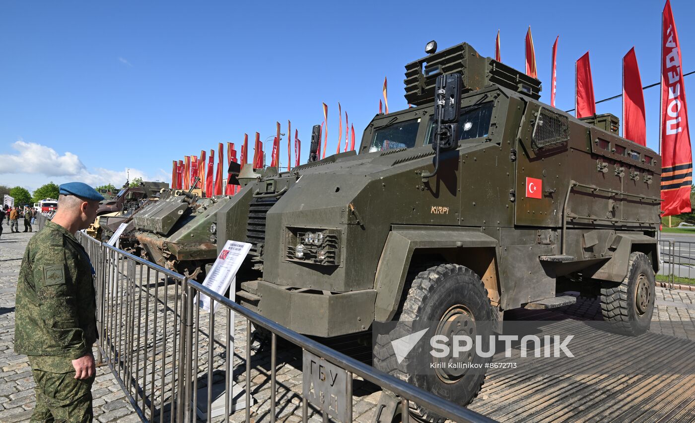 Russia Ukraine Captured Military Equipment Exhibition