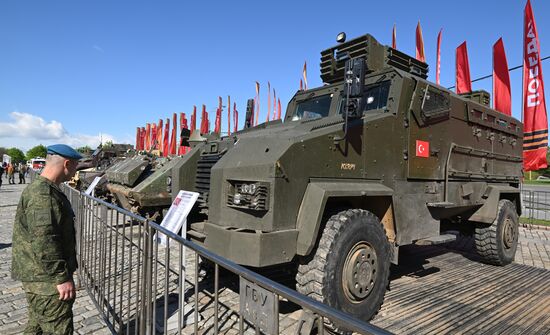 Russia Ukraine Captured Military Equipment Exhibition