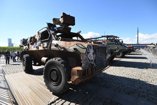 Russia Ukraine Captured Military Equipment Exhibition