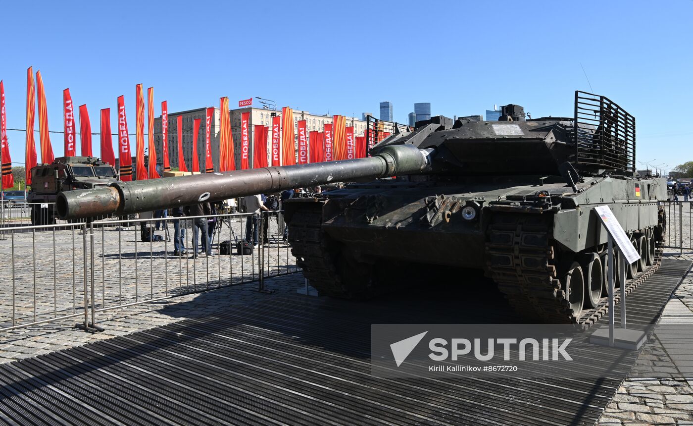 Russia Ukraine Captured Military Equipment Exhibition