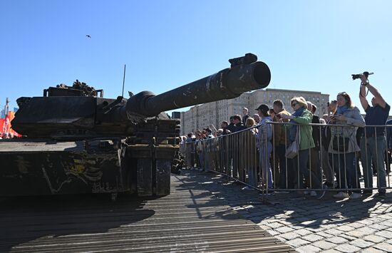 Russia Ukraine Captured Military Equipment Exhibition