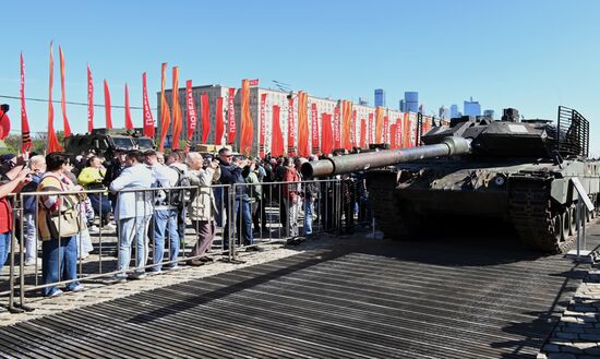 Russia Ukraine Captured Military Equipment Exhibition