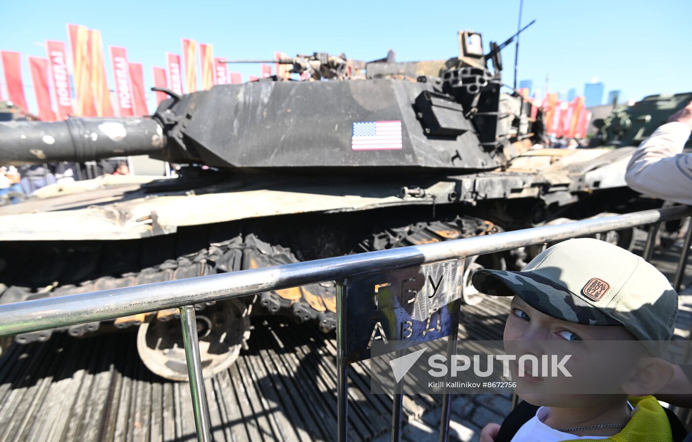 Russia Ukraine Captured Military Equipment Exhibition