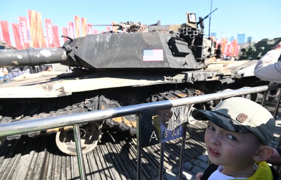 Russia Ukraine Captured Military Equipment Exhibition