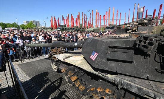 Russia Ukraine Captured Military Equipment Exhibition
