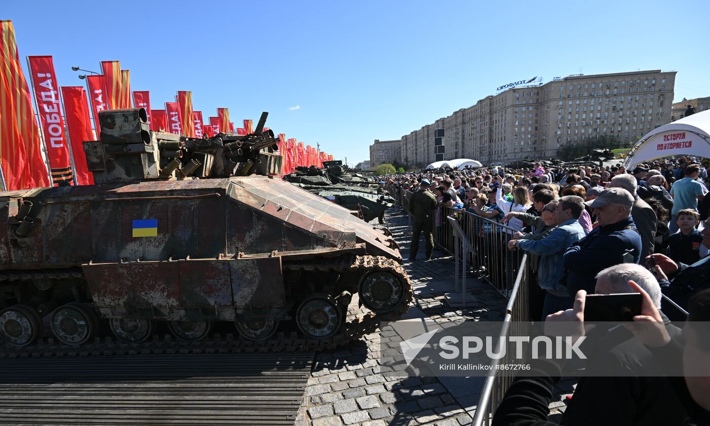 Russia Ukraine Captured Military Equipment Exhibition