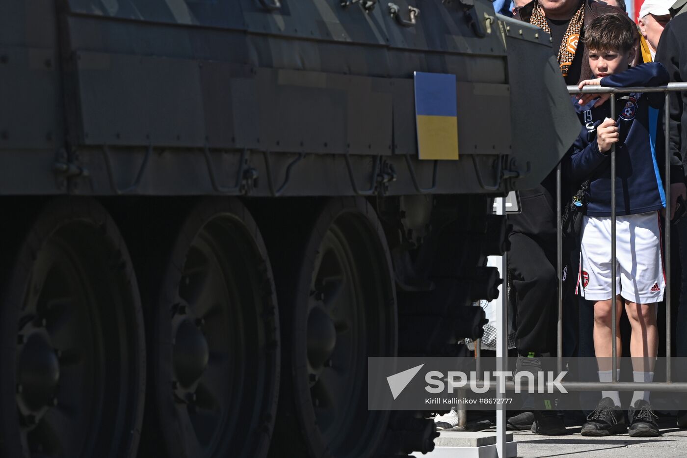 Russia Ukraine Captured Military Equipment Exhibition