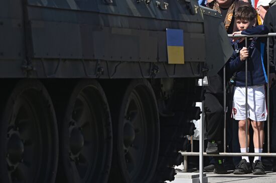 Russia Ukraine Captured Military Equipment Exhibition