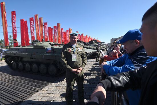 Russia Ukraine Captured Military Equipment Exhibition