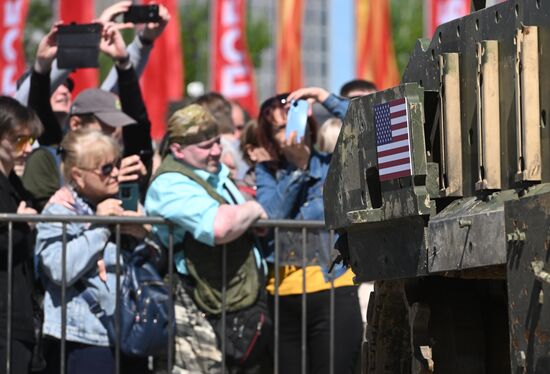 Russia Ukraine Captured Military Equipment Exhibition