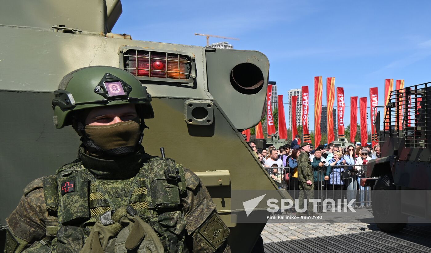 Russia Ukraine Captured Military Equipment Exhibition