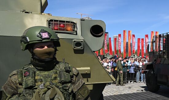 Russia Ukraine Captured Military Equipment Exhibition