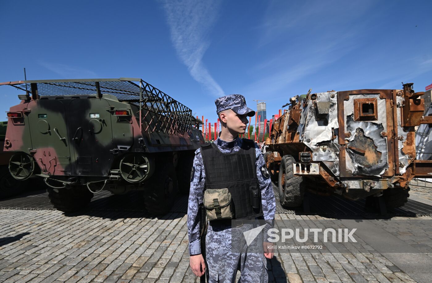 Russia Ukraine Captured Military Equipment Exhibition