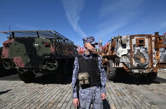 Russia Ukraine Captured Military Equipment Exhibition