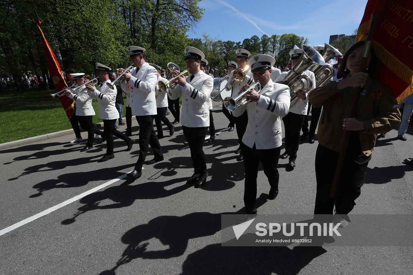RUSSIA EXPO. Labor is Cool procession and flashmob