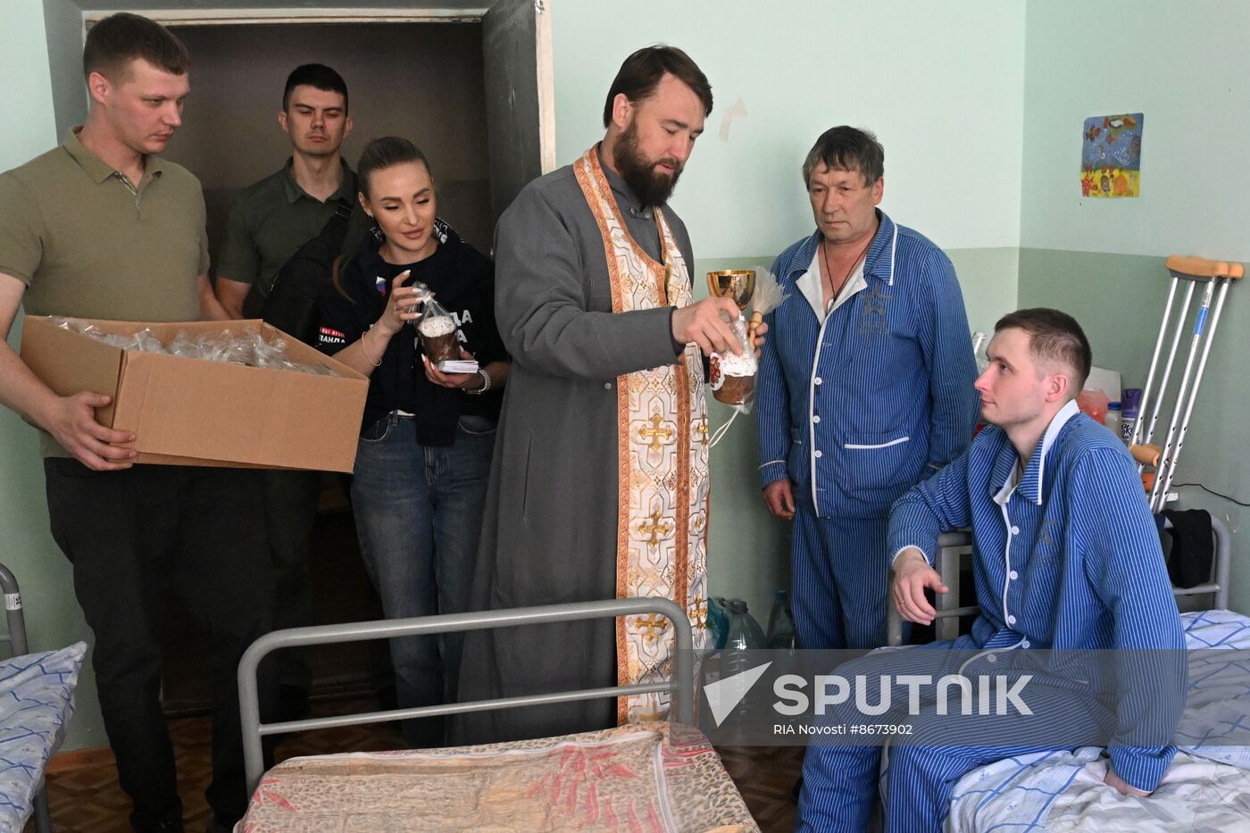 Russia LPR Religion Easter Preparations
