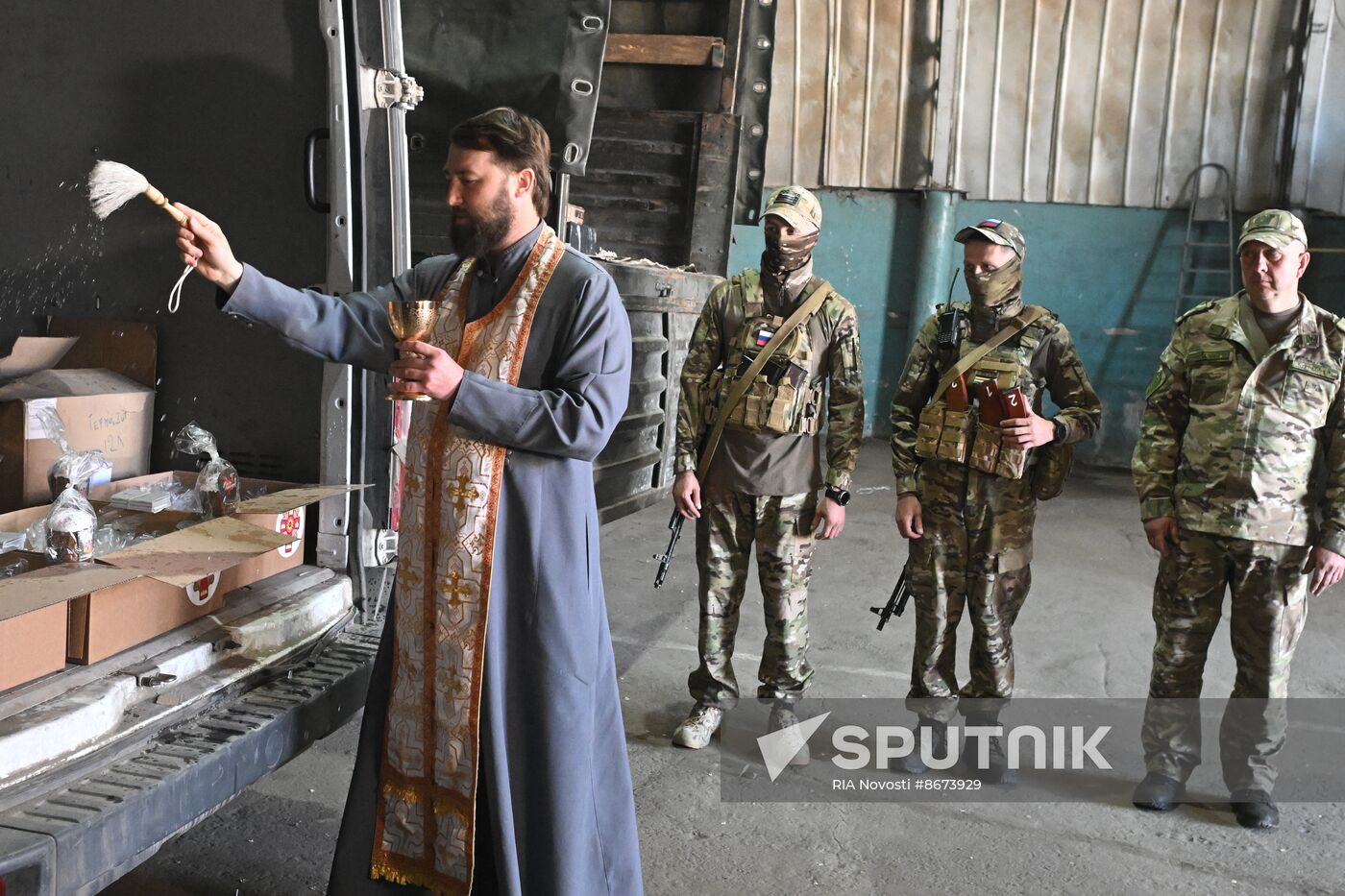 Russia LPR Religion Easter Preparations