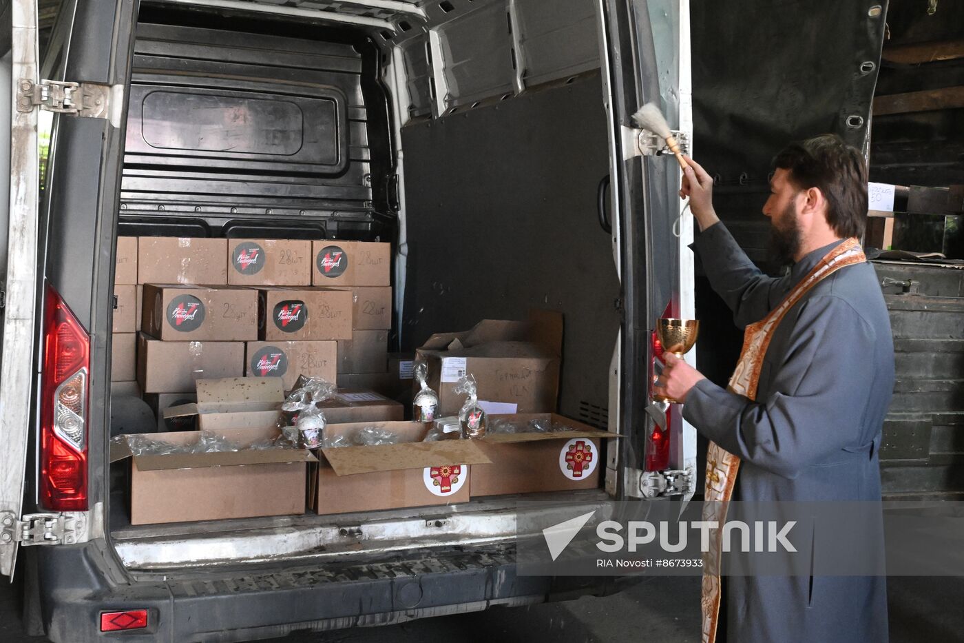 Russia LPR Religion Easter Preparations