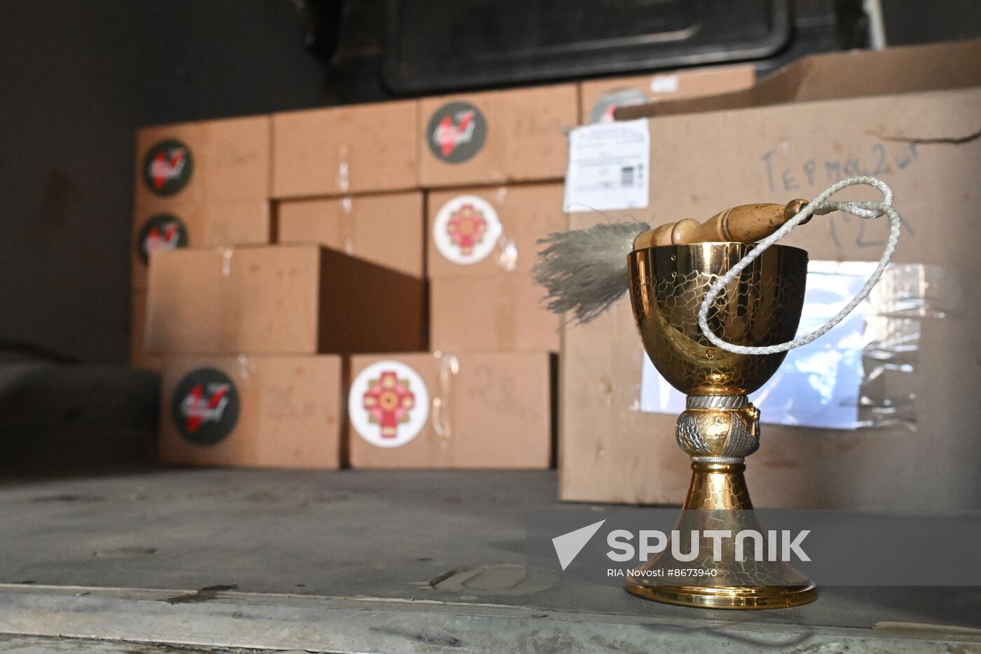 Russia LPR Religion Easter Preparations