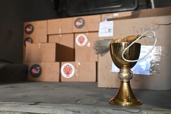 Russia LPR Religion Easter Preparations