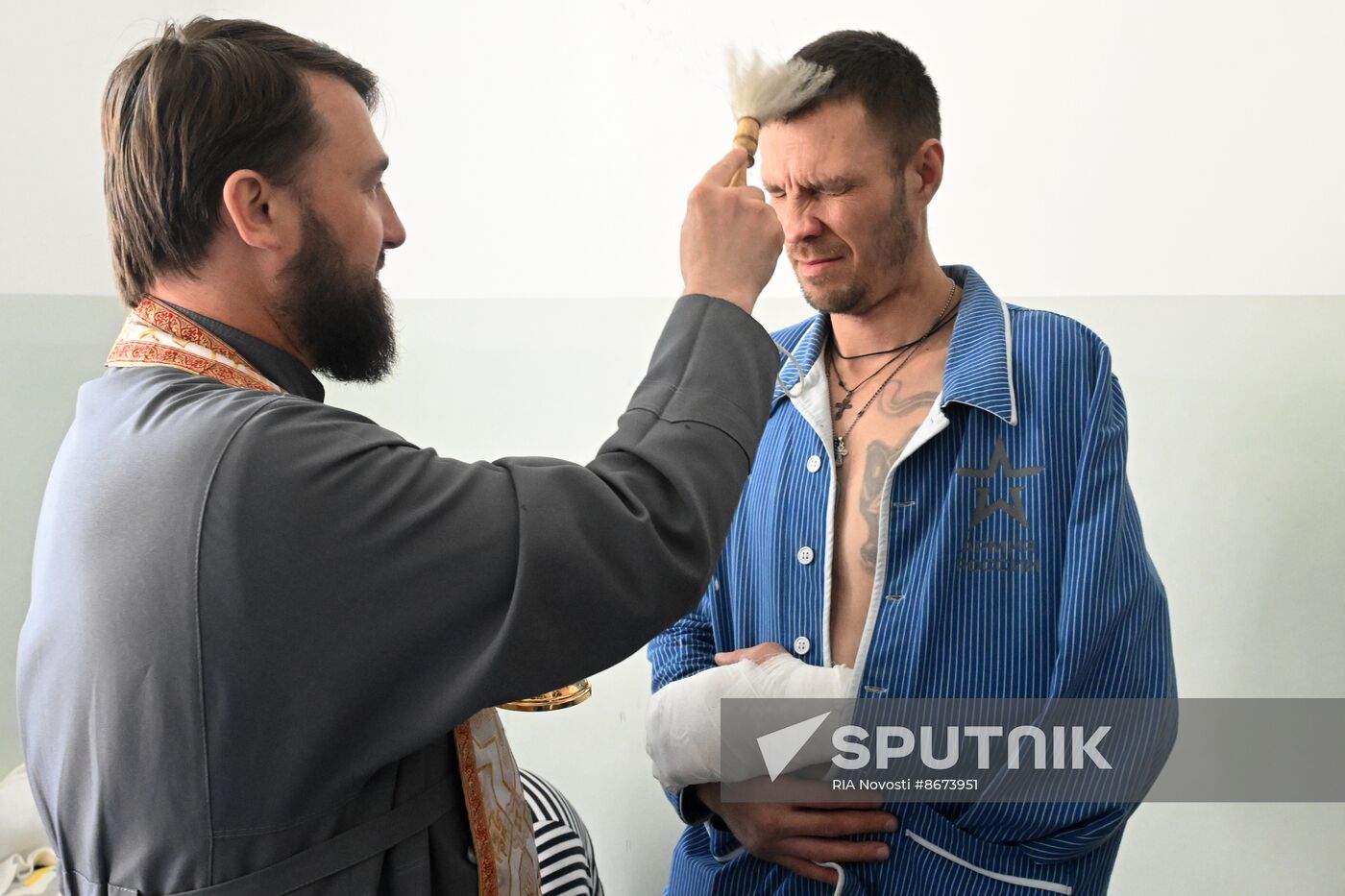 Russia LPR Religion Easter Preparations