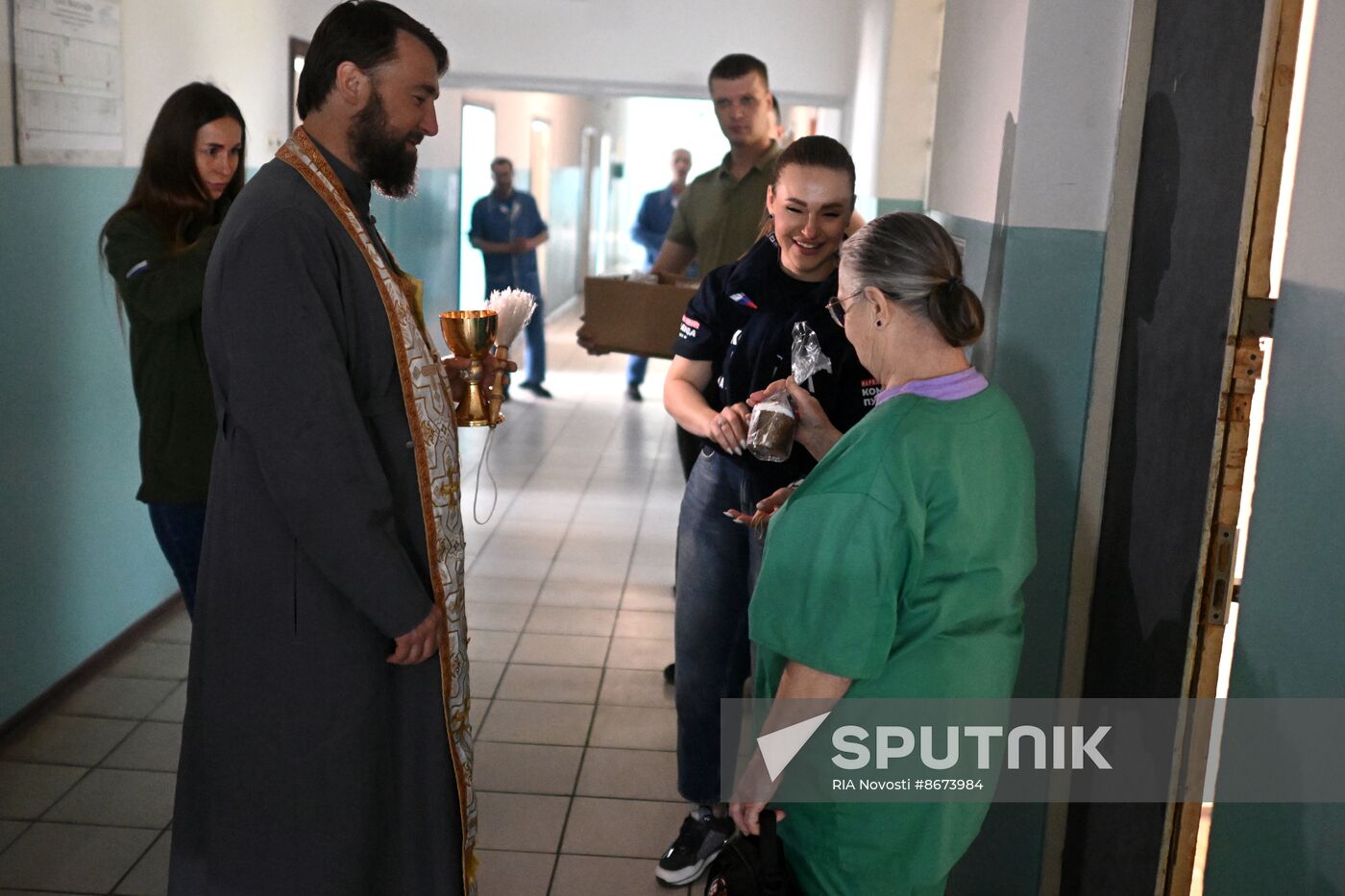 Russia LPR Religion Easter Preparations