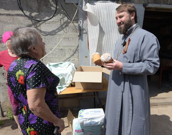 Russia LPR Religion Easter Preparations