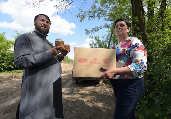 Russia LPR Religion Easter Preparations