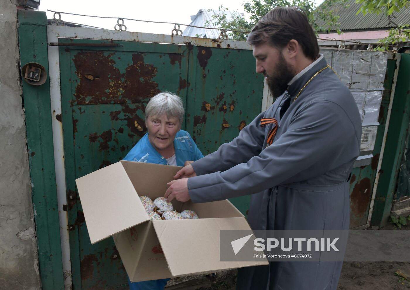 Russia LPR Religion Easter Preparations