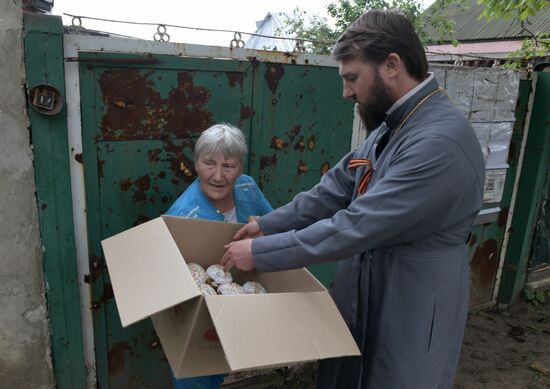Russia LPR Religion Easter Preparations