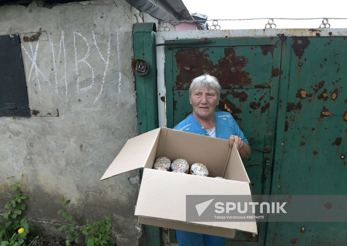 Russia LPR Religion Easter Preparations