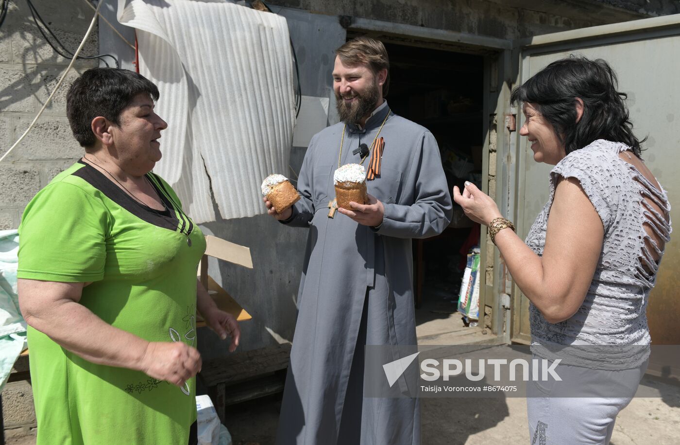 Russia LPR Religion Easter Preparations