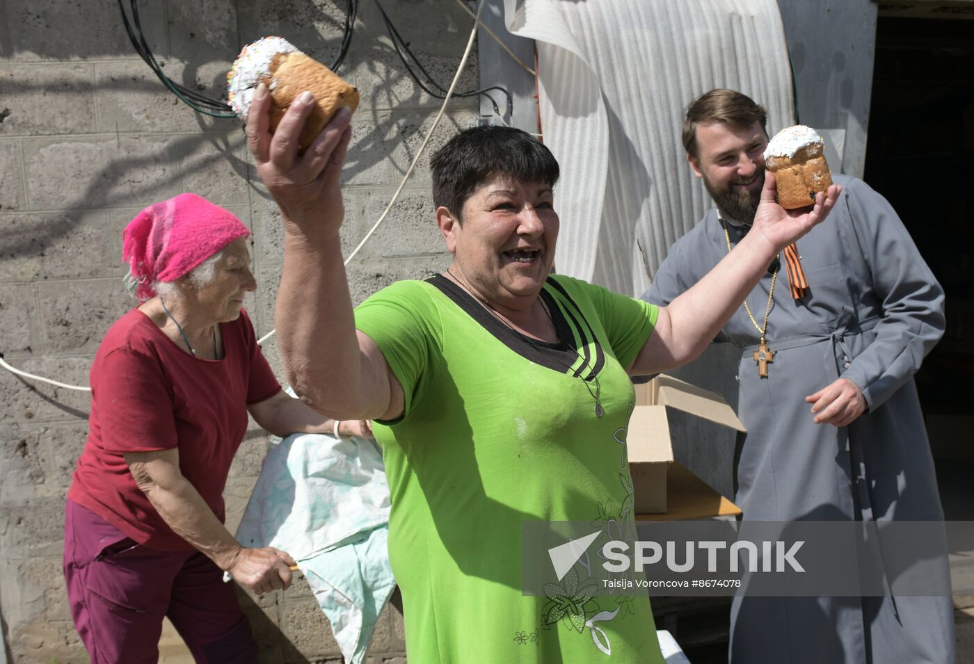 Russia LPR Religion Easter Preparations