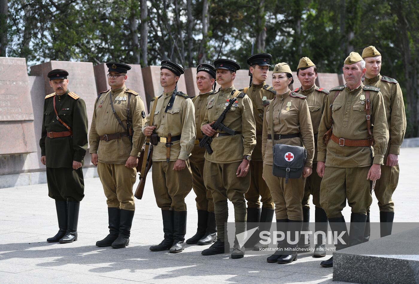 Russia WWII Sapun Mount Assault Re-enactment