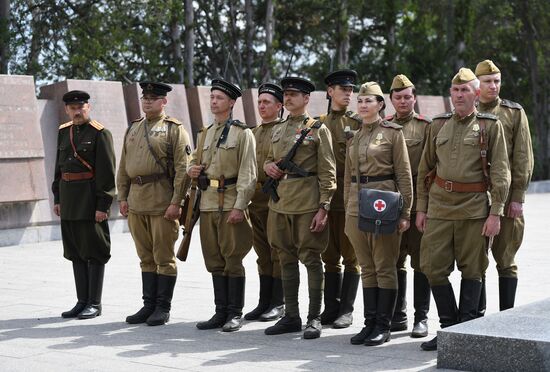 Russia WWII Sapun Mount Assault Re-enactment